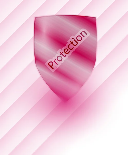 Red gradient shield — Stock Vector