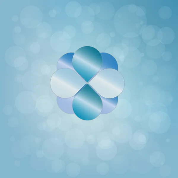 Hintergrund mit blauen Elementen — Stockvektor