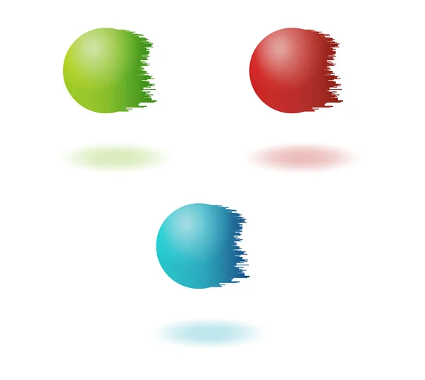 Jagged balls — Stock Vector