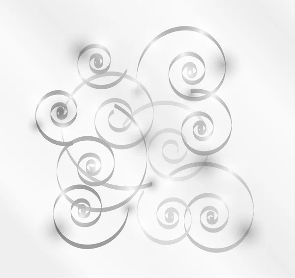 Graue Spiralen — Stockvektor