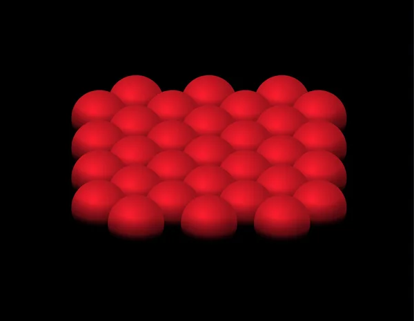 Semiesferas rojas — Archivo Imágenes Vectoriales