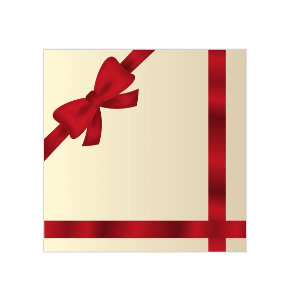 Sarılmış hediye veya hediye kartı — Stok Vektör