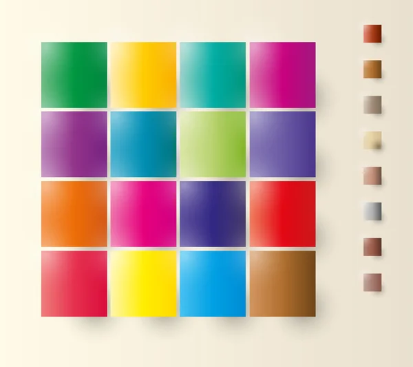Quadrados de cores — Vetor de Stock