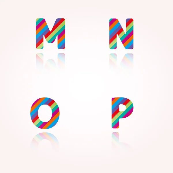 Color alphabet letters — Stock Vector