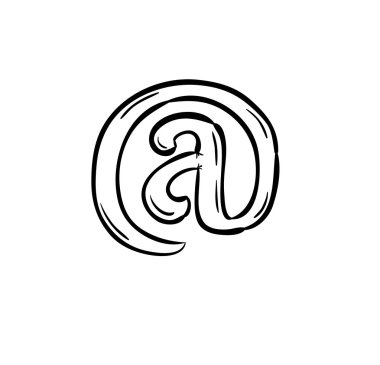 e-posta işareti kroki