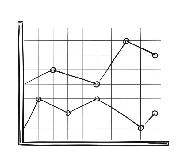 Skizze der Linientabelle — Stockvektor