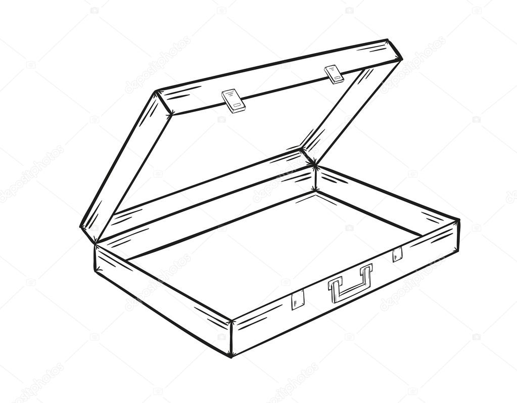Desenho De Uma Mala Desenho De Uma Mala Aberta Imagens Para Colorir