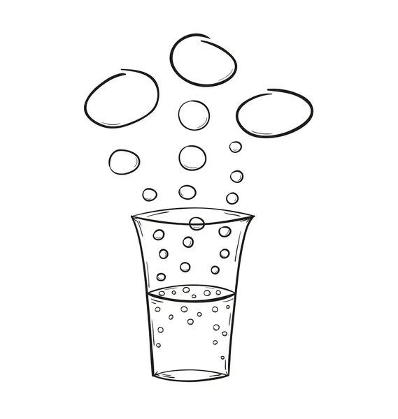 Boisson et bulles — Image vectorielle