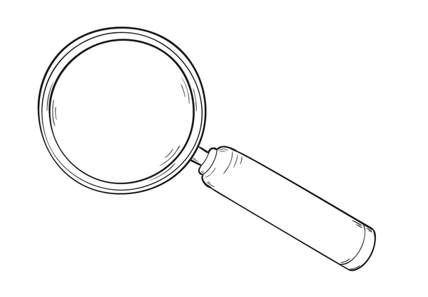 Magnifying glass — Stock Vector