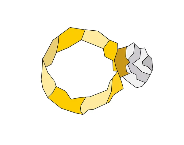 Uno anillos — Vector de stock