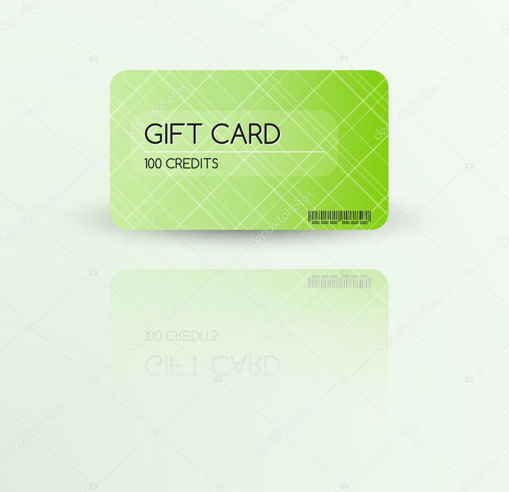 Modern gift card template
