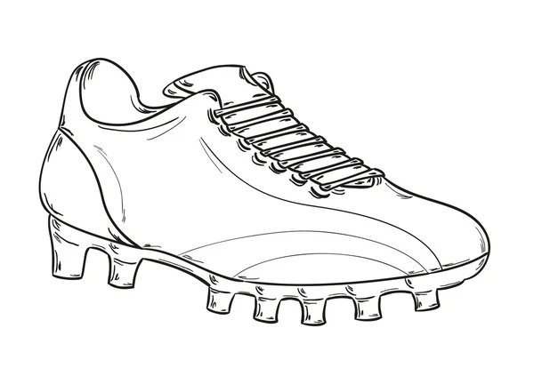 Football boots sketch — Stock Vector