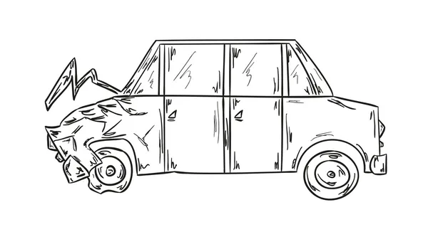 Car accident Stock Illustration
