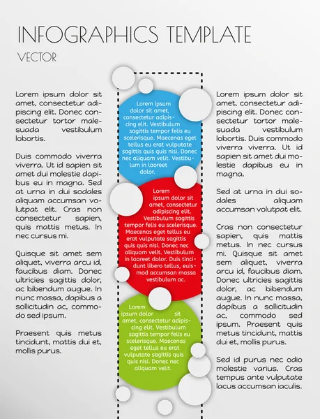 Infografías blancas — Vector de stock