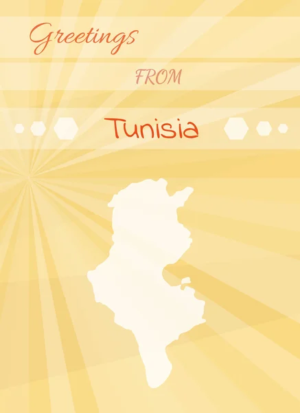 Saluti dalla tunisia — Vettoriale Stock