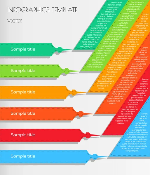 Infográfico branco — Vetor de Stock