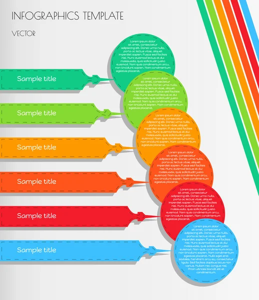 Vit infographic — Stock vektor