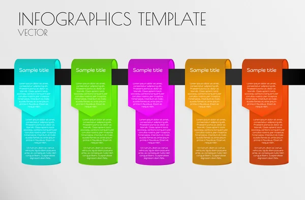 Infografía de color — Vector de stock