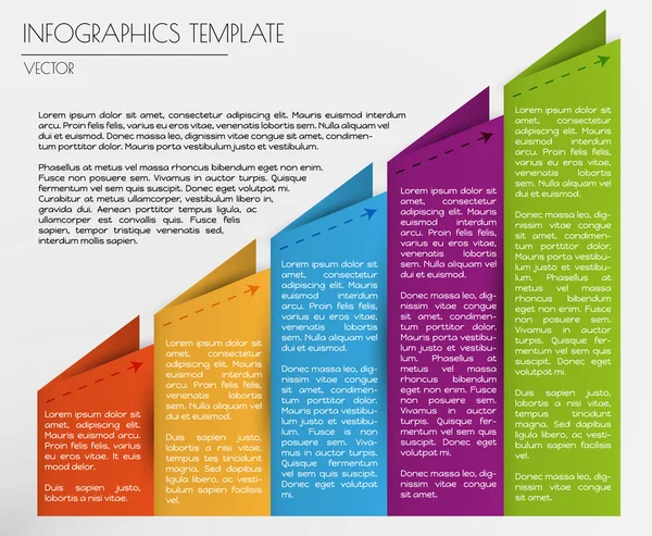 Vit infographics — Stock vektor