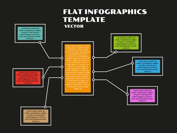 Zwarte infographics — Stockvector