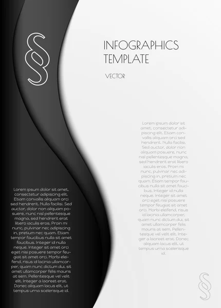 infographics paragraf simgesiyle