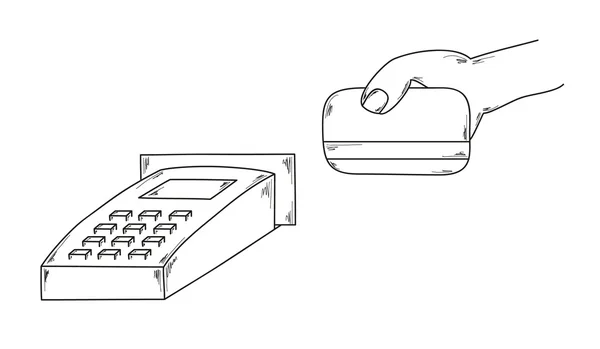 Kreditkartenzahlung — Stockvektor
