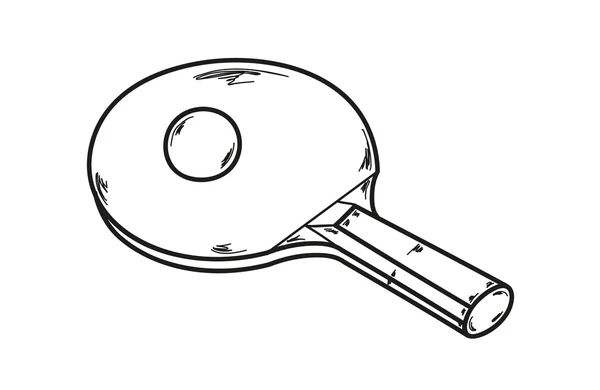 Ένα ping pong ρακέτα — Διανυσματικό Αρχείο