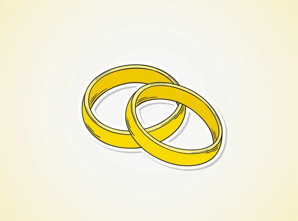 Two rings — Stock Vector