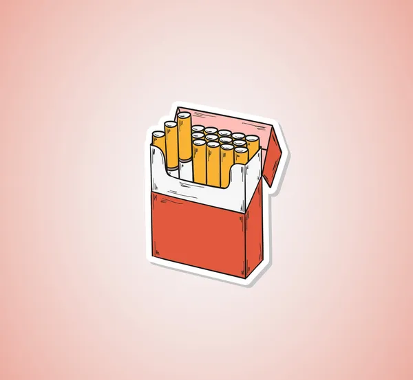 Pack of cigarettes — Stock Vector