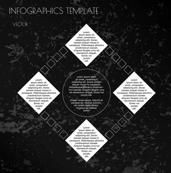 Siyah-beyaz infographics — Stok Vektör