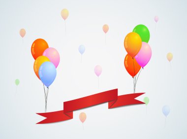 Balonlar ve şerit