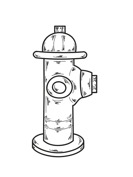 Boceto, boca de incendios — Archivo Imágenes Vectoriales