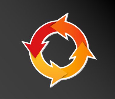 Degrade daire okları