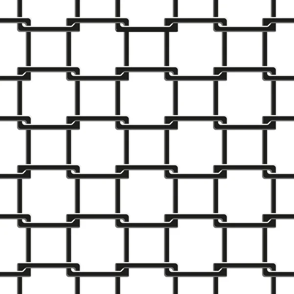 Seamless pattern of chain fence — Stock Vector