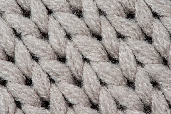 Blanc tricot laine texture fond. — Photo