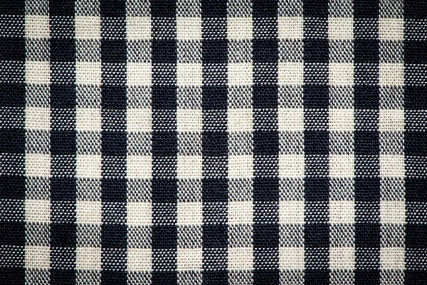 Plaid cotton fabric texture background. — Stock Photo, Image