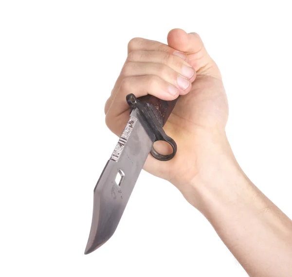 Hand holding a knife — Stock Photo © spaxiax 1099041