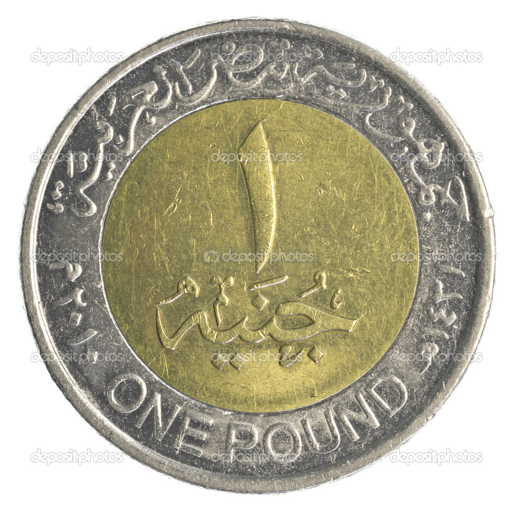 one Egyptian pound coin — Stock Photo © asafeliason #27162589
