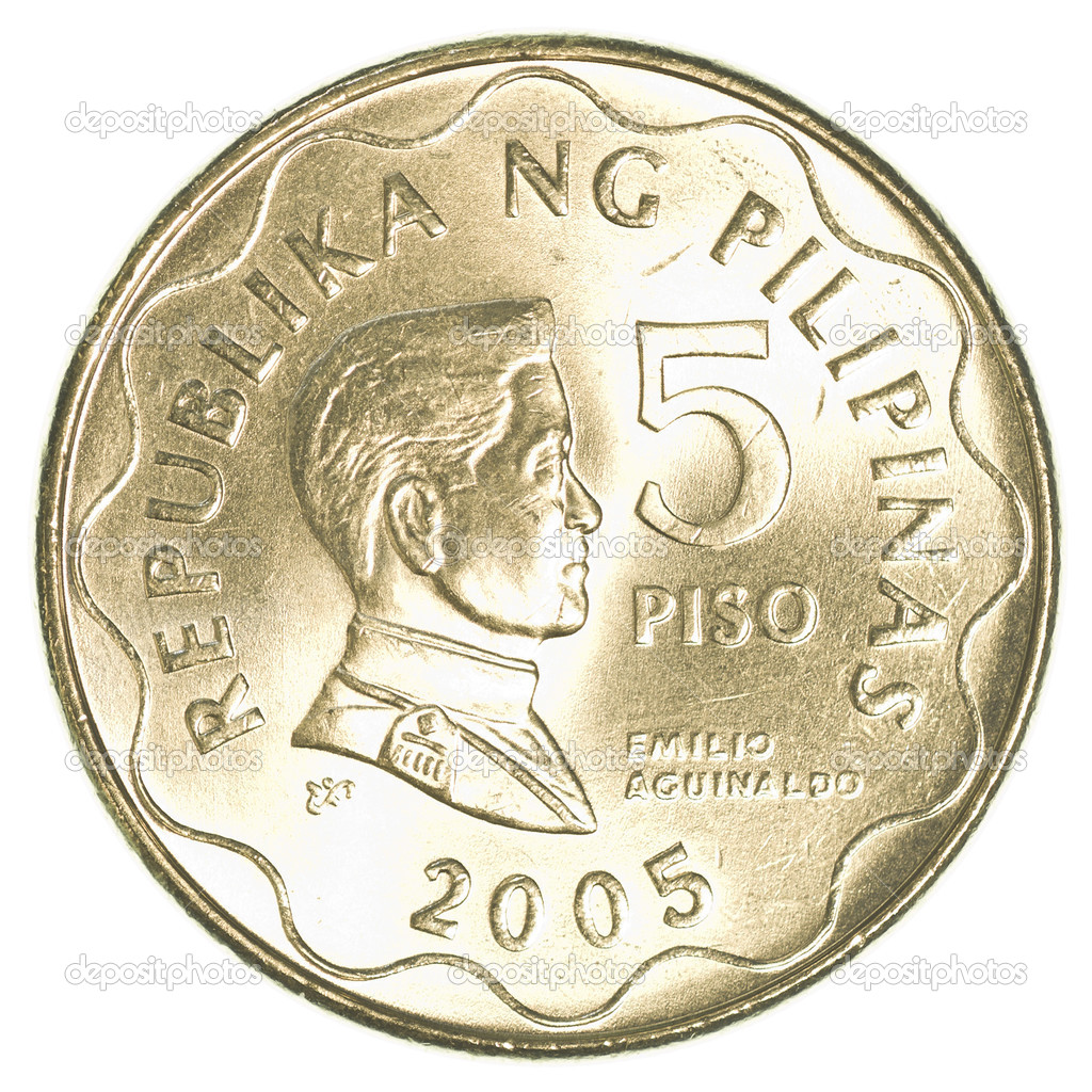 5 Philippine Peso Coin Stock Photo Asafeliason 33105373