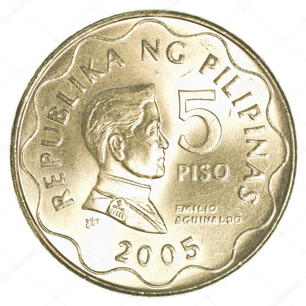 5 Philippine Peso Coin Stock Photo Asafeliason 40450035