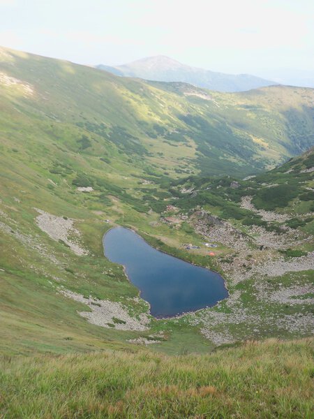 The mountains in the Carpathians