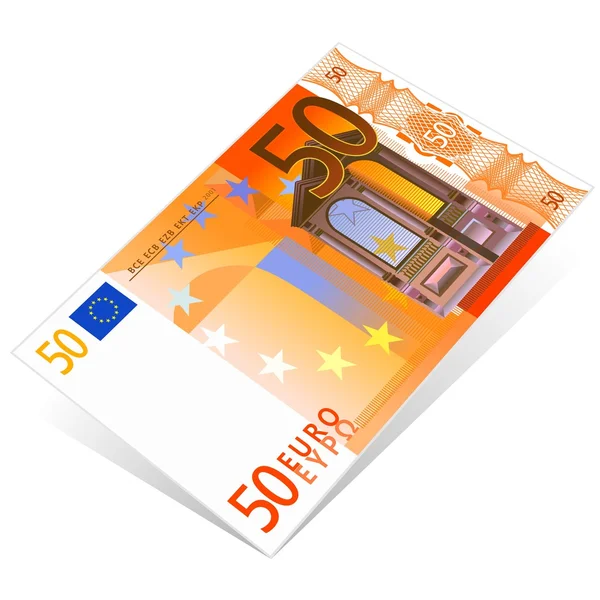 50 euro — Stockový vektor