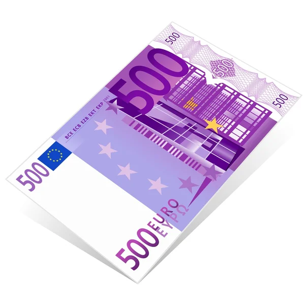 500 euro — Stock Vector