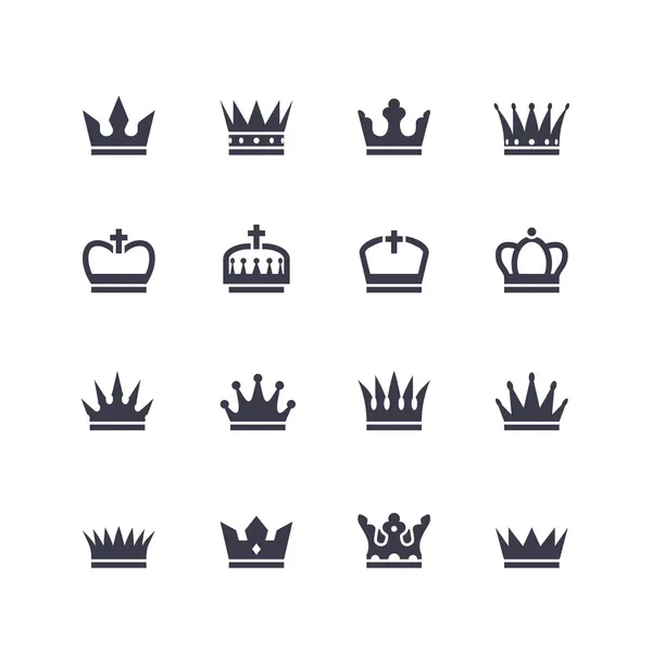 Crown ikoner — Stockfoto