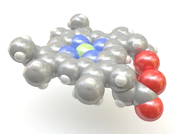 Молекула порфирина Стоковая Картинка