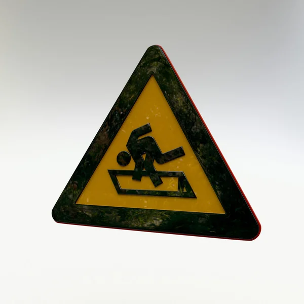 Warning Sign - Hatch — Stock Photo, Image