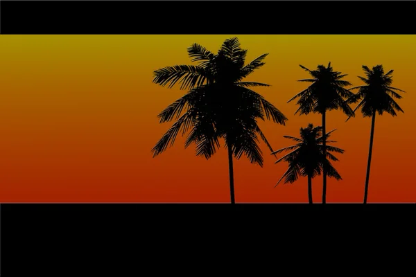 Paradis tropical — Image vectorielle