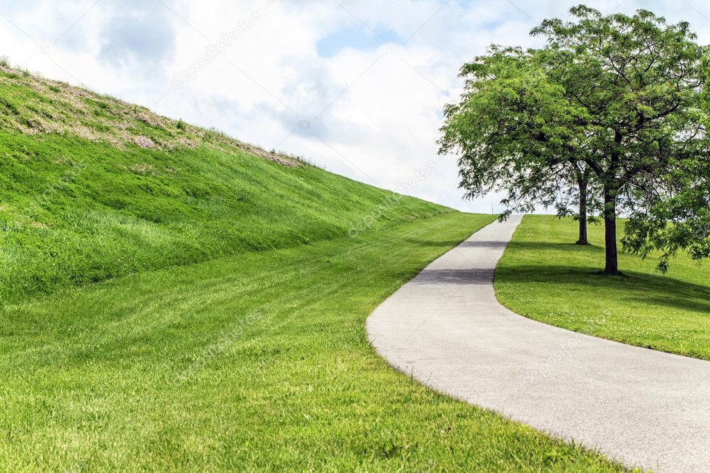 Paved Path up Hill