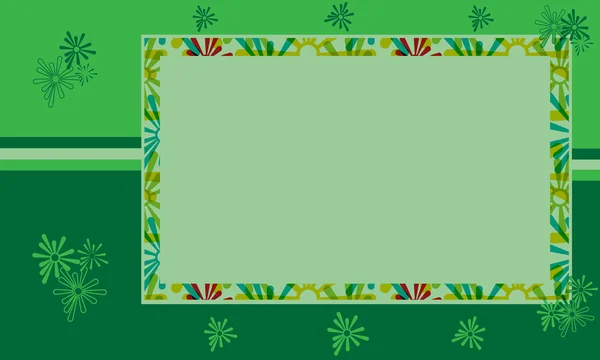 Diseño verde floral — Vector de stock