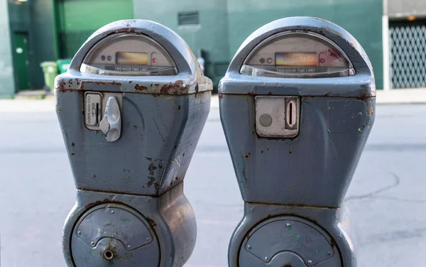 Two Parking Meters — Stock Photo, Image